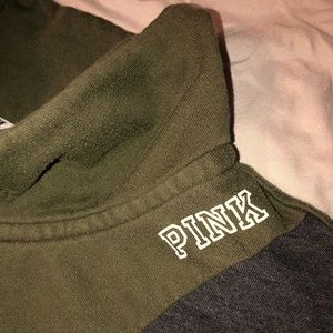 PINK PULLOVER/HALF ZIP UP